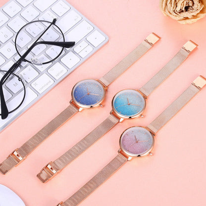 Starry Quartz Mesh Watch