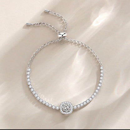 Sterling Silver Moissanite Bracelet